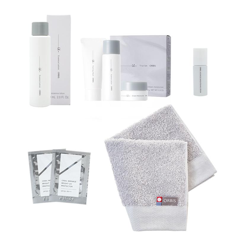 オルビスユー ドット特別体験セット(オルビスユー ドット7日間分+化粧水1ヶ月分+美容液ミニ+UVケア2包+タオル)