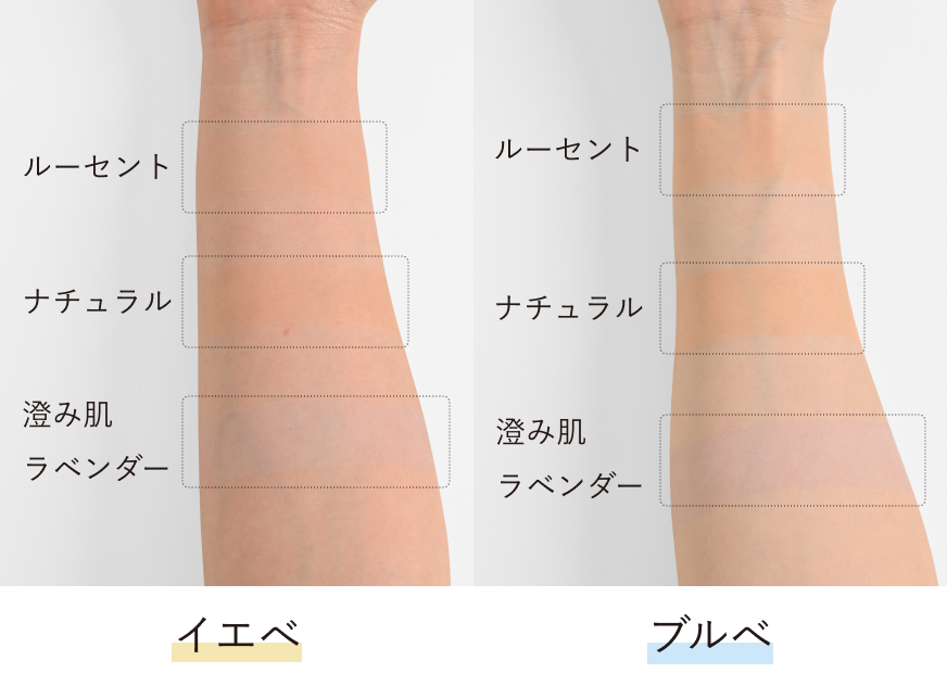 イエベ/ブルベ 定番色&限定色比較