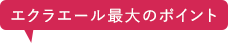 エクラエール最大のポイント